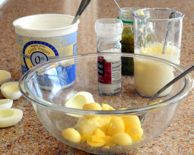 How to Make Estonian Deviled Eggs, with a single secret ingredient, butter.