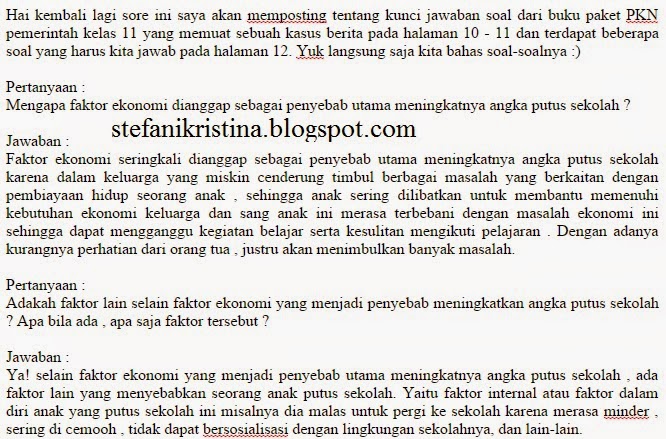 Kunci Jawaban Soal Pkn Halaman 10