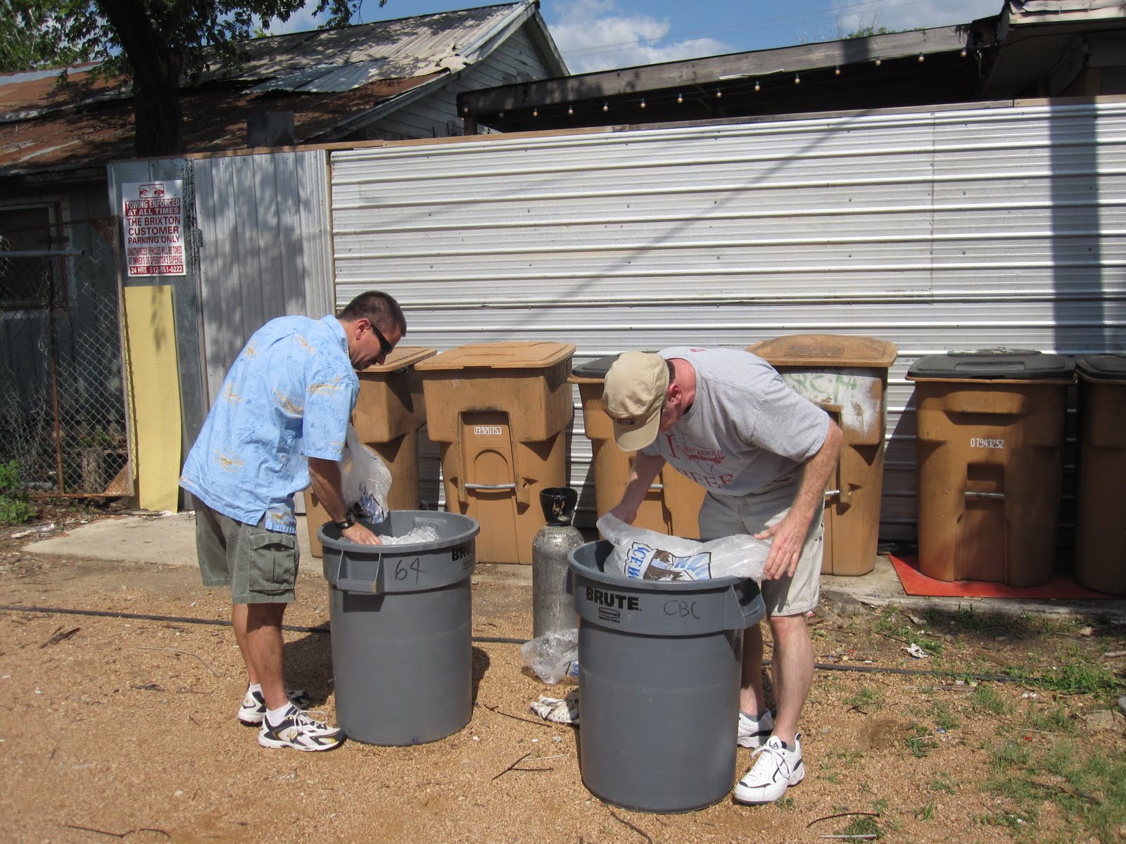 Man Up Tales of Texas BBQ™ Setting up for our Sugar Shack BBQ party