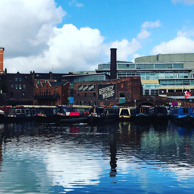 Canal barges at Gas Street Basin, Birmingham #mysundayphoto