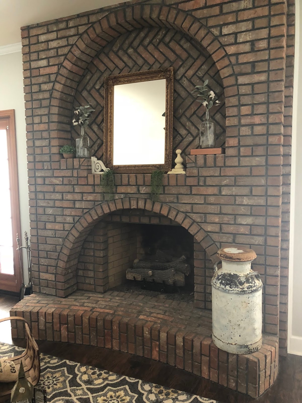 How To German Schmear Brick Fireplace