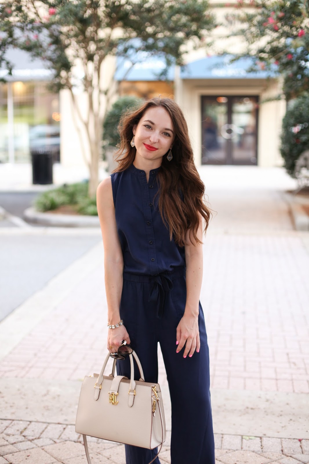 Navy Jumpsuit Caralina Style