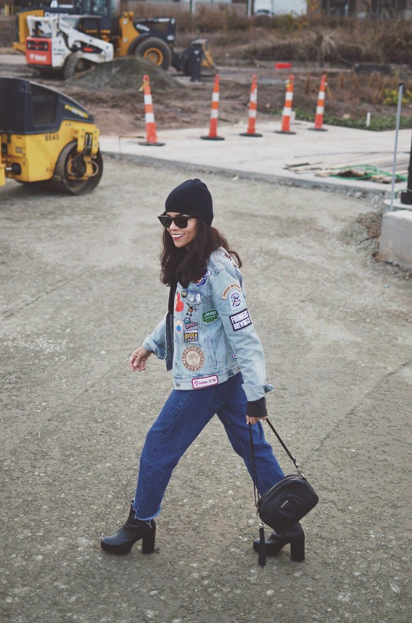 Denim jacket with patches Denim Jacket with patches