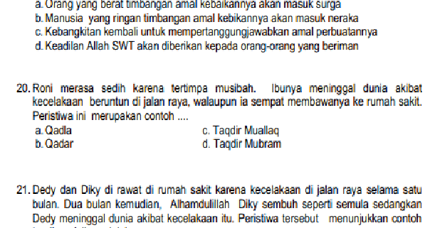 Contoh Soal Usbn Pai Essay Dan Kunci Jawaban Pejuang Ilmu Contoh Soal Usbn Pai Essay Dan Kunci Jawaban Pejuang Ilmu