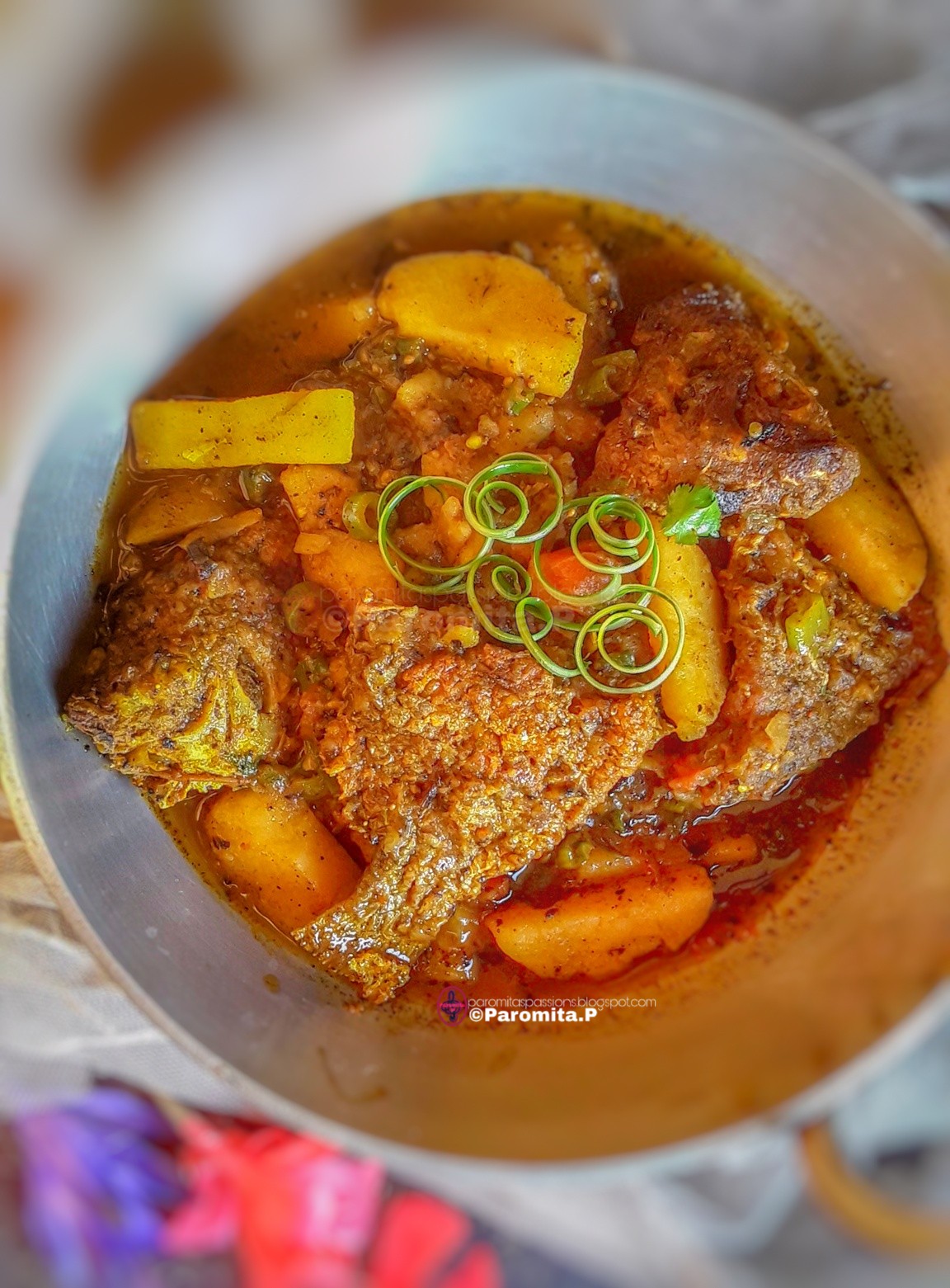 Tilapia Fish Potato Curry - Paromita's Passions