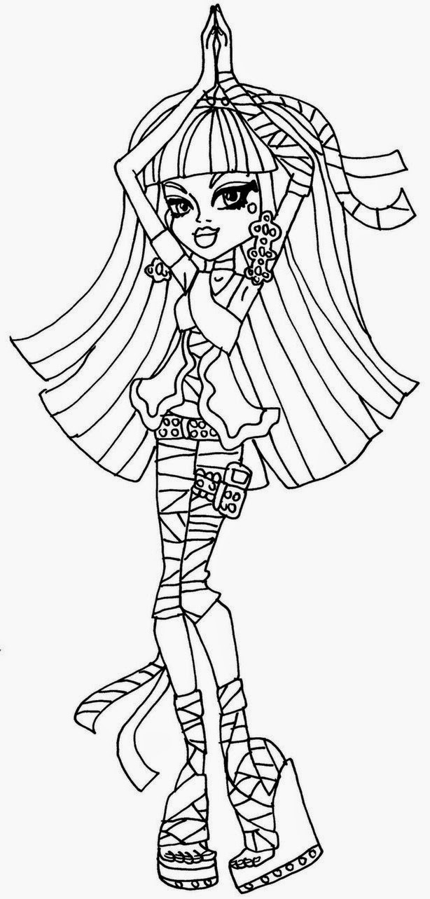 Printable Monster High Cleo De Nile Colouring Pages For Girls Printable Monster High Cleo De Nile Colouring Pages For Girls