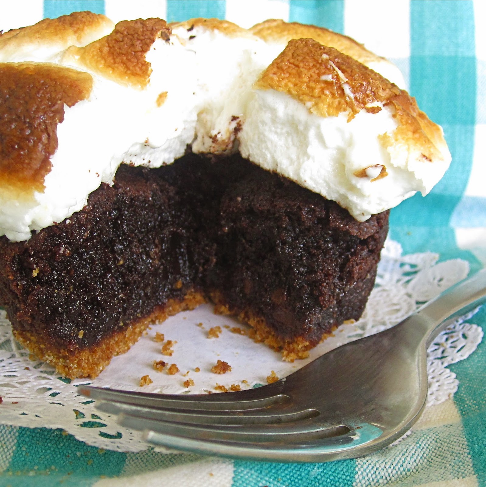 Individual SingleServing S'mores Brownie (make it right in your