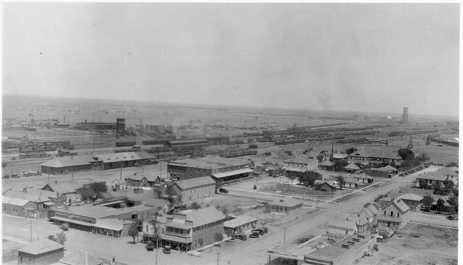 History of Amarillo, Texas Late 1920s photos of Amarillo taken from atop the Herring Hotel