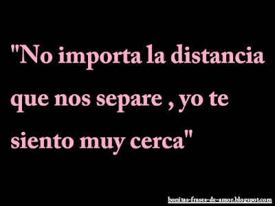 frase amor corta a distancia