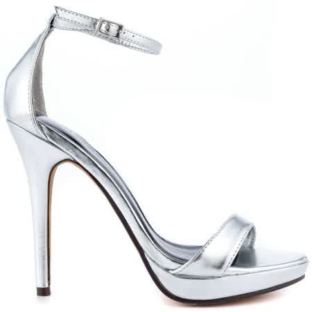 Shiny Silver Shoes For Prom Party | wedding bridal dresses