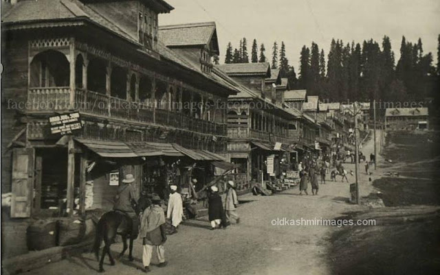 A market scene Gulmarg Kashmir