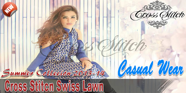 Cross Stitch Swiss Lawn Summer Collection 2013-14