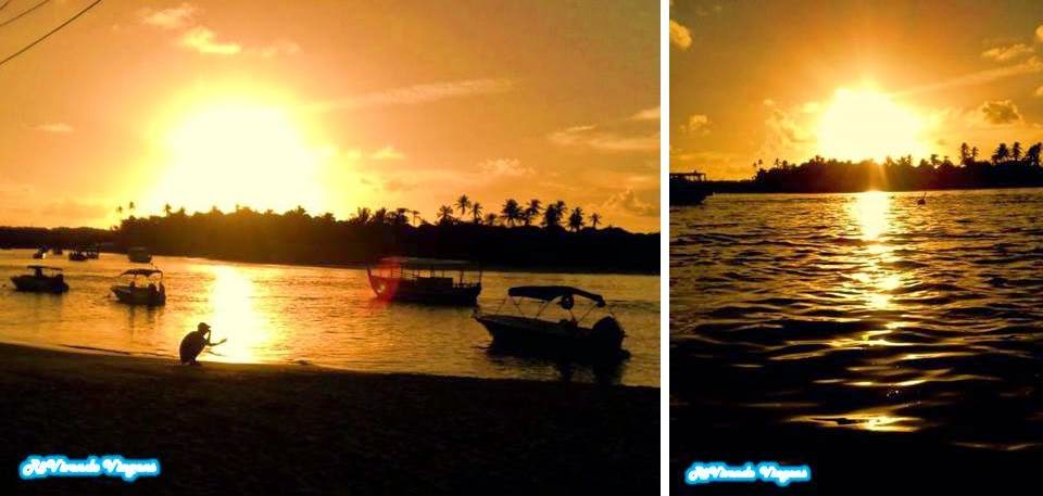 Pôr do Sol na praia de Boca da Barra Boipeba