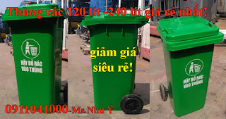 Xả kho thùng rác các loại 120, 240 ,660 lít giá rẻ nhất thị trường!
