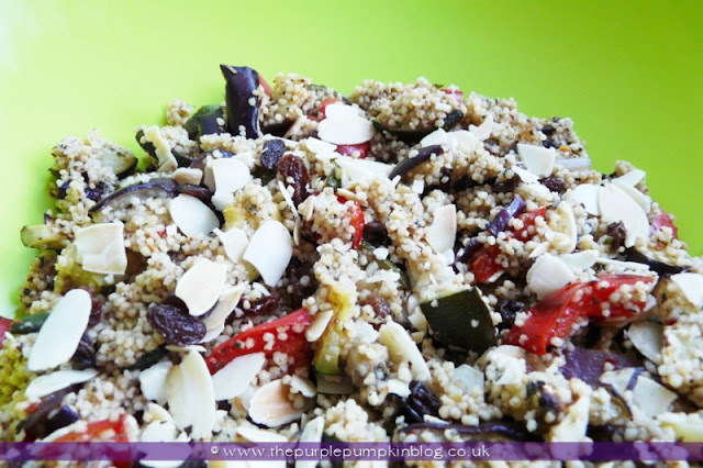 Spicy Cous Cous Salad at The Purple Pumpkin Blog