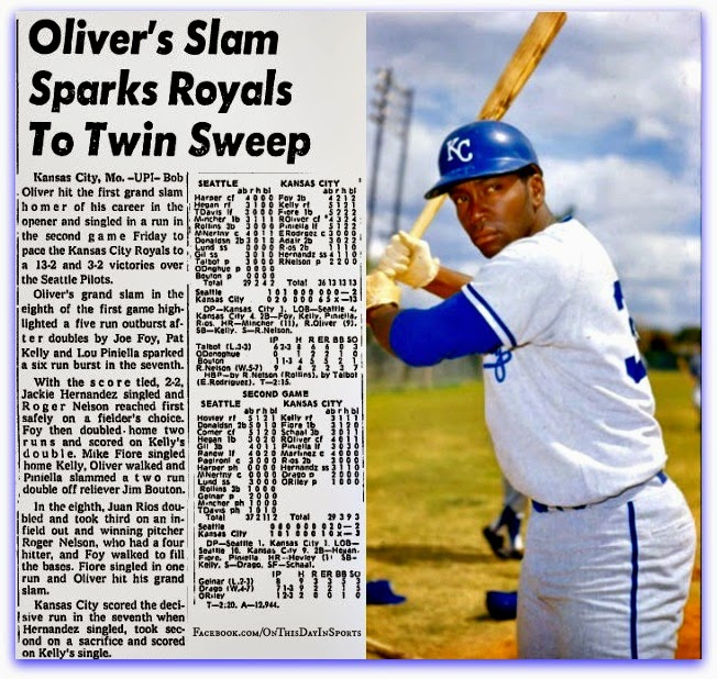 On This Day In Sports: July 4, 1969: Bob Oliver Hits The First