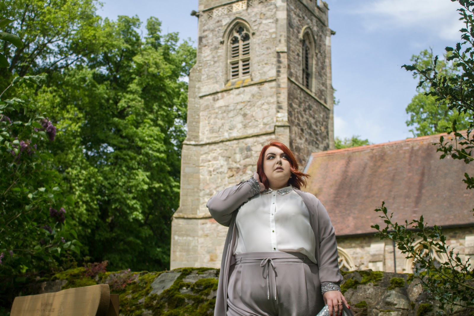 A picture of a Plus Size Wedding Guest Outfit from Evans Clothing