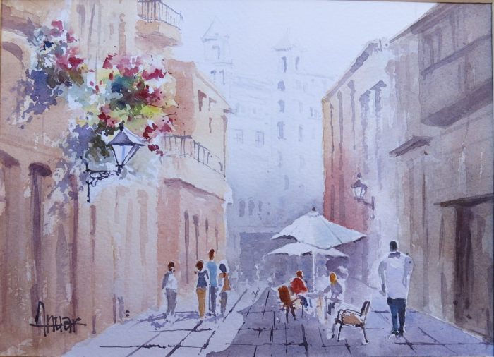 Картины в технике акварели. Osvaldo Anuar Slaibe Tavano Картины в технике акварели. Osvaldo Anuar Slaibe Tavano