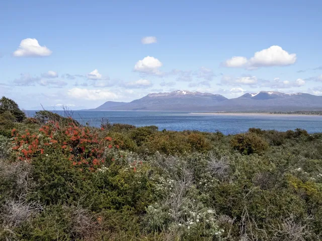 Views of the Strait of Magellan from Fort Bulnes near Punta Arenas