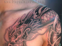 Arm Dragon Tattoo Designs For Men