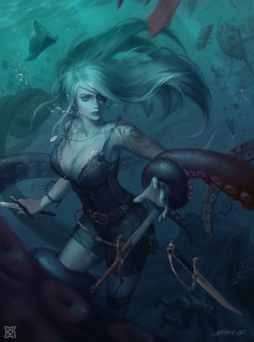 As incríveis ilustrações de fantasia, ficção científica e terror de XiaoGui Mist Xiao Gui Mist (mist xg) artstation ilustrações fantasia ficção científica games terror mulheres sombrio