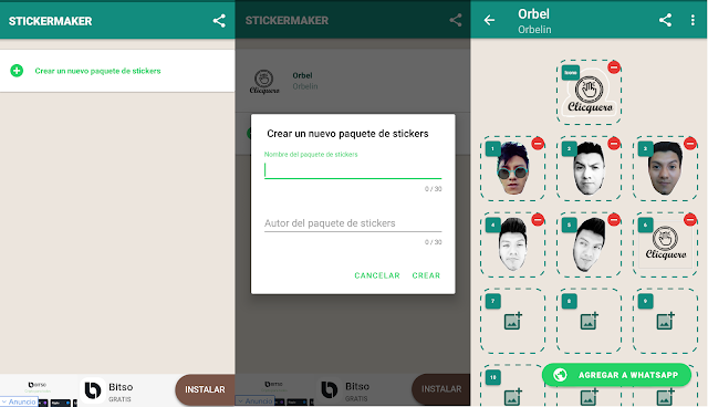 Crear stickers para WhatsApp