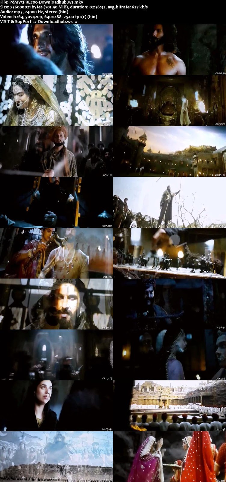 Padmaavat 2018 Hindi 700MB Pre-DVDRip x264