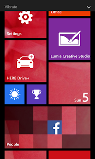Lumia 630 home screen Lumia 630 home screen