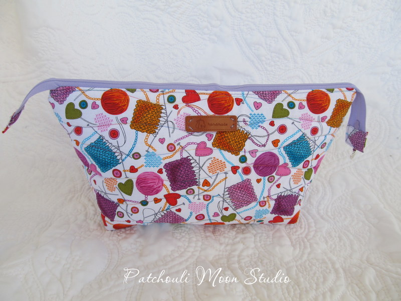 Patchouli Moon Studio Zippered Knitting Project Bag
