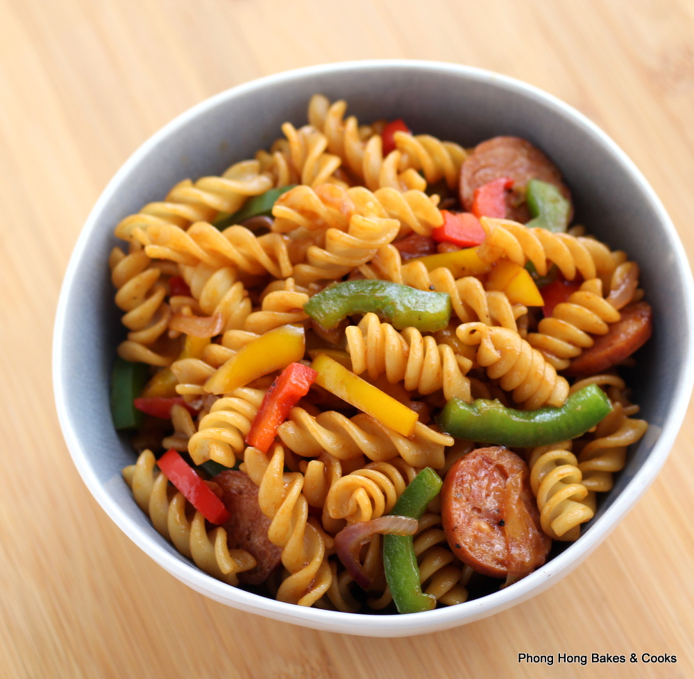PH the Malaysian Carnivore Fried Spiral Pasta