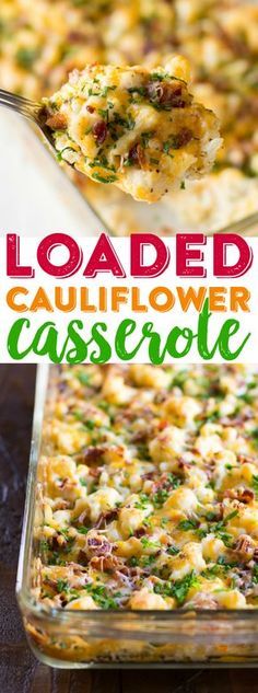 LOADED CAULIFLOWER CASSEROLE #loaded #cauliflower #casserole #veggies #veganrecipes #vegetarianrecipes #vegetables LOADED CAULIFLOWER CASSEROLE #loaded #cauliflower #casserole #veggies #veganrecipes #vegetarianrecipes #vegetables