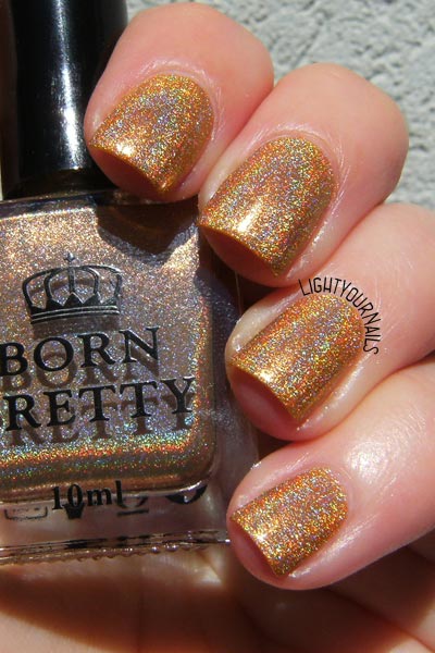Bornpretty Heart of Gold holographic nail polish smalto