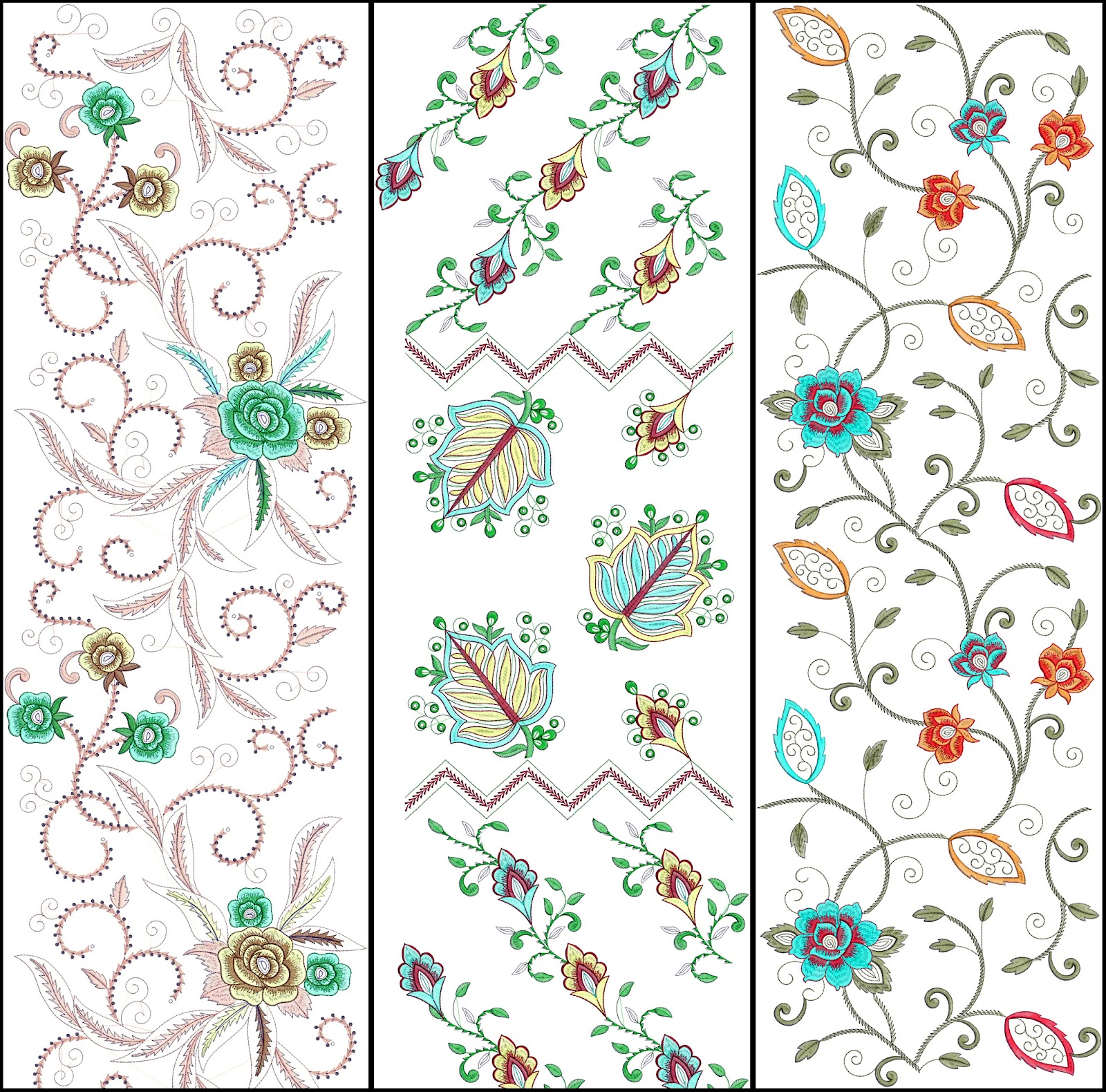 EmbDesignTube Fresh Allover Jaal Embroidery Designs