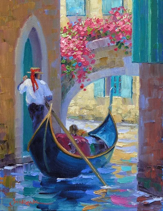 Mikki Senkarik 1954 | American Plein-air painter | A Touch of Greece 