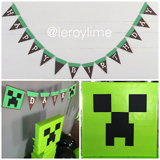 LeroyLime: DIY Minecraft Party Ideas