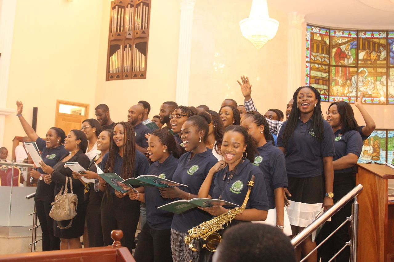 Greenwood Alumni Singing School Song at Mrs Durands Funeral