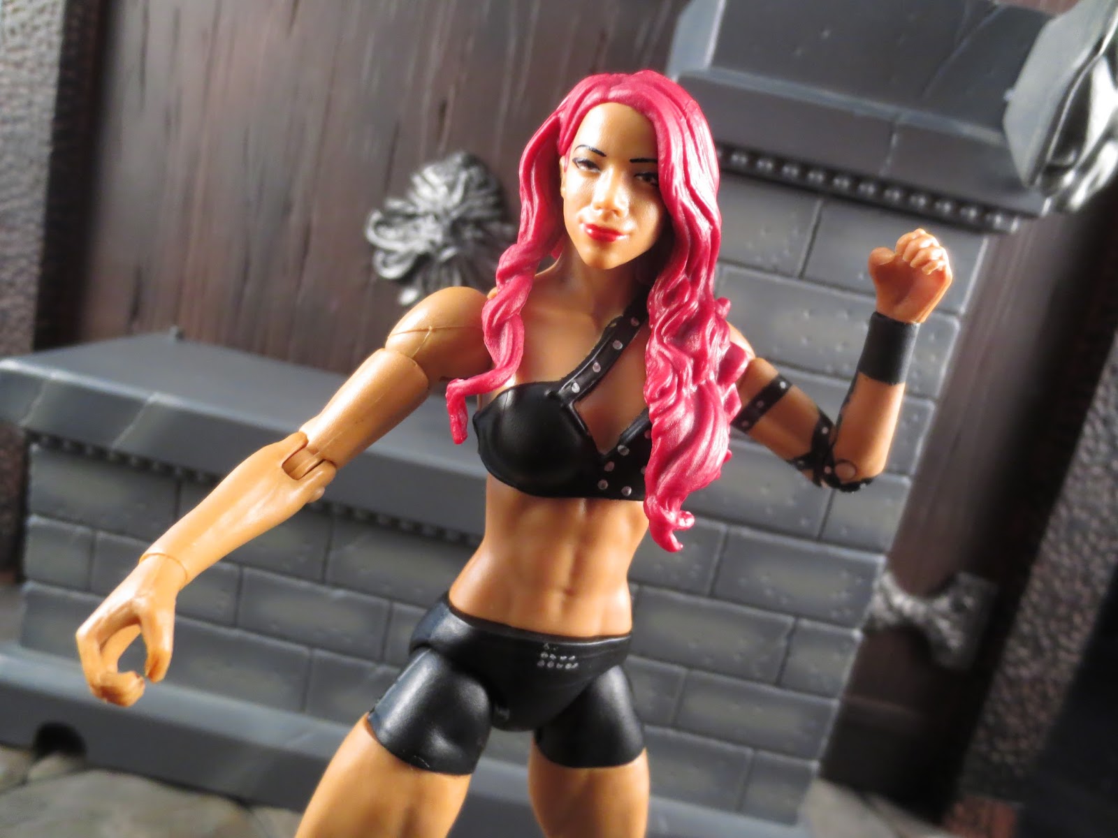 4. WWE Basic Series Sasha Banks Action Figure with Blue Hair - wide 1