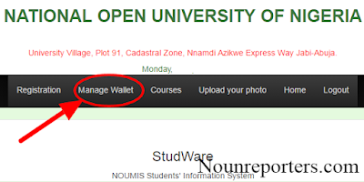 03 Click on Manage Wallet to generate remita retrieval reference number.png Click on Manage Wallet to generate remita retrieval reference number.png