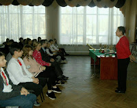 Ліна Пескіна на заході присвяченому українській  мові у школі № 95