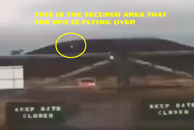 This is the secured area where the UFOs where flying in formation.