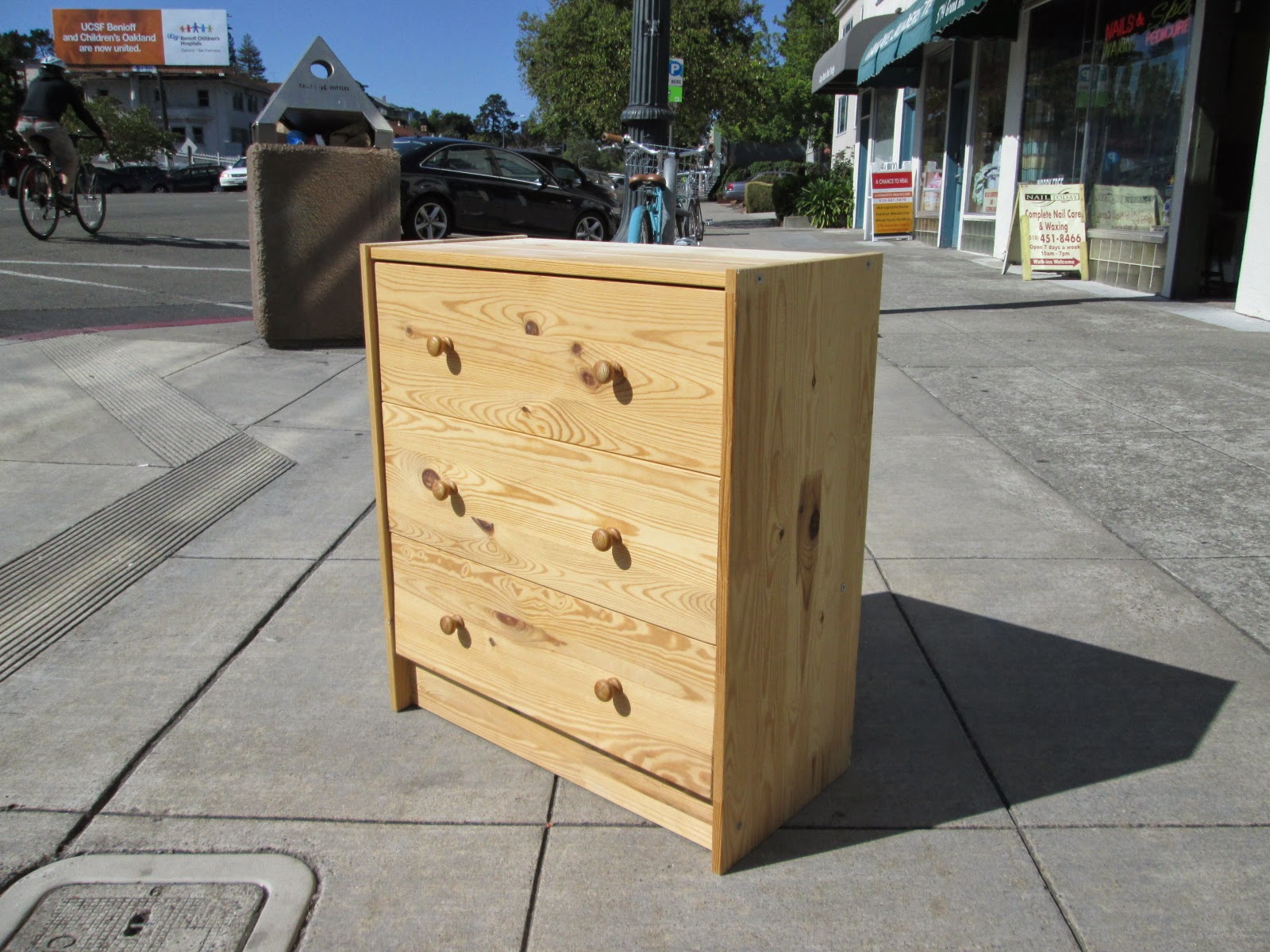 UHURU FURNITURE & COLLECTIBLES SOLD Small Unfinished Pine Dresser 40