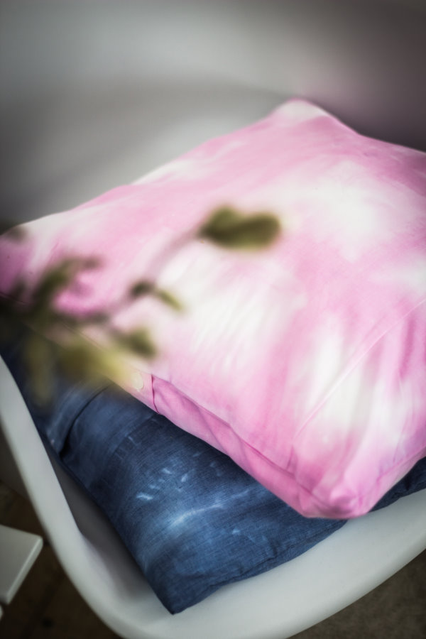 Selbstgemachte Kissen aus alten Hemden Selbstgemachte Kissen aus alten Hemden