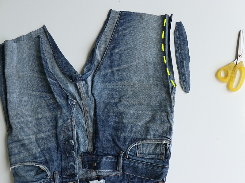 Trash To Couture DIY Jeans into Denim Jacket