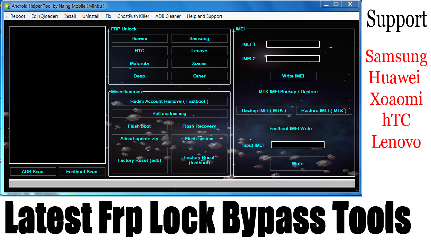 Android bypass tool. Frp bypass tool. frp unlock. qloader.