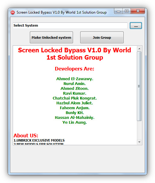 All Android Screen Lock Bypass Tool V1.0  Free Download (Direct Link)