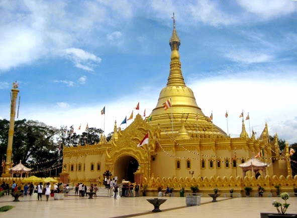 to Indonesia Blog Golden Pagoda Lumbini Berastagi