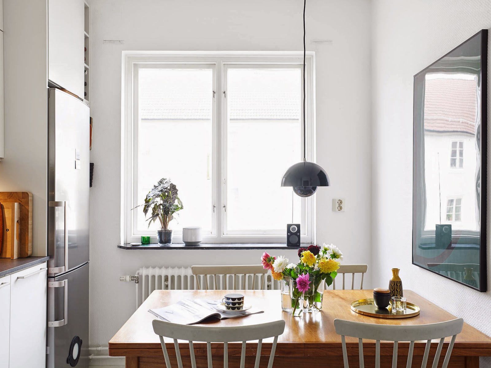 Image showcasing my scandinavian home: A Swedish apartment with a mid-century touch