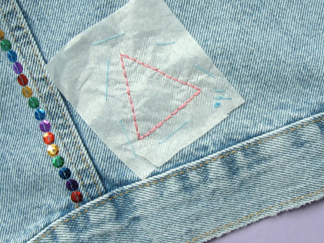 Tutorial: 5 Ways to Customise a Denim Jacket Adding embroidery to a denim jacket
