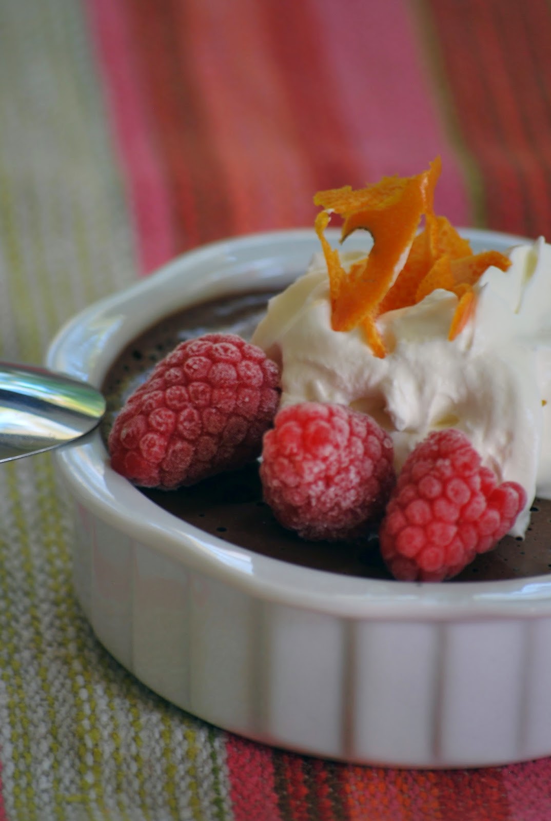 Off The Cuff Cooking OrangeRaspberry Pots De Creme