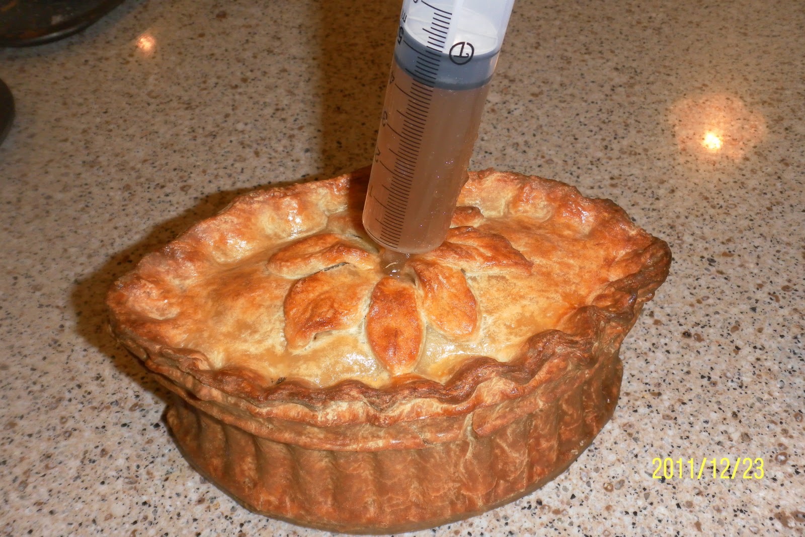 FLOWER POT KITCHEN GLORIOUS RAISED HOT WATER CRUST MIXED GAME PIE WITH